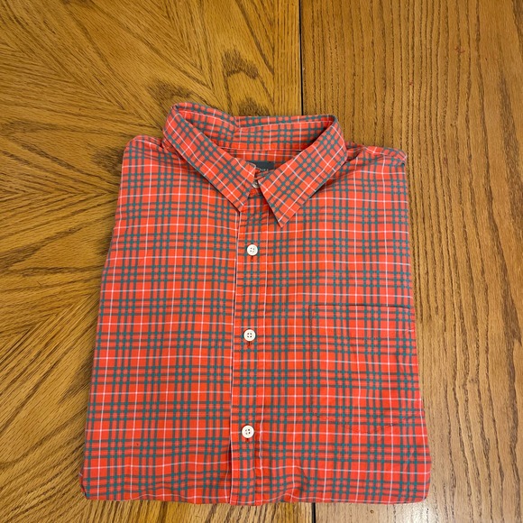 LL Bean Signature Slim Fit Checked Shirt Men Sz L slightly used - Picture 6 of 6